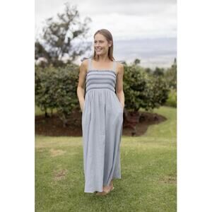 Elegant Blue Midi Dress